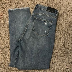 Kendall and Kylie, high-rise straight jeans